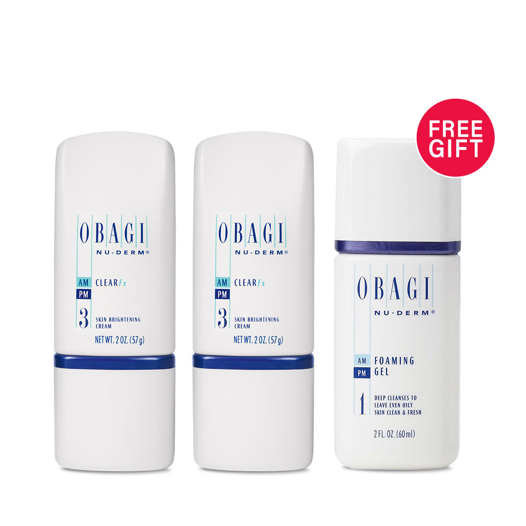 Obagi Door Buster 2 Nu-Derm Clear Fx + 1 Free Travel Size Nu-Derm Foaming Gel